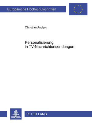 cover image of Personalisierung in TV-Nachrichtensendungen